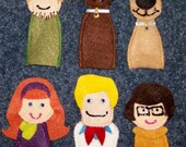 6 Scooby and Friends Finger Puppets