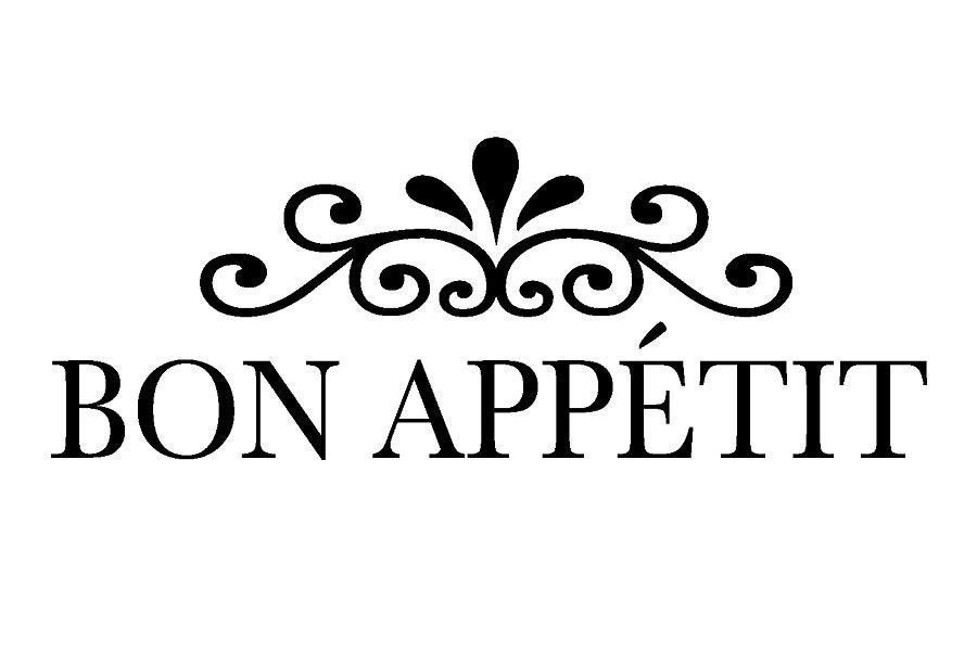 Kitchen Decal Bon Appetit Formal Kitchen Vinyl Wall Decal Sticker
