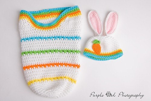 Easter Bunny Cocoon - Photography Prop - Boy or Girl