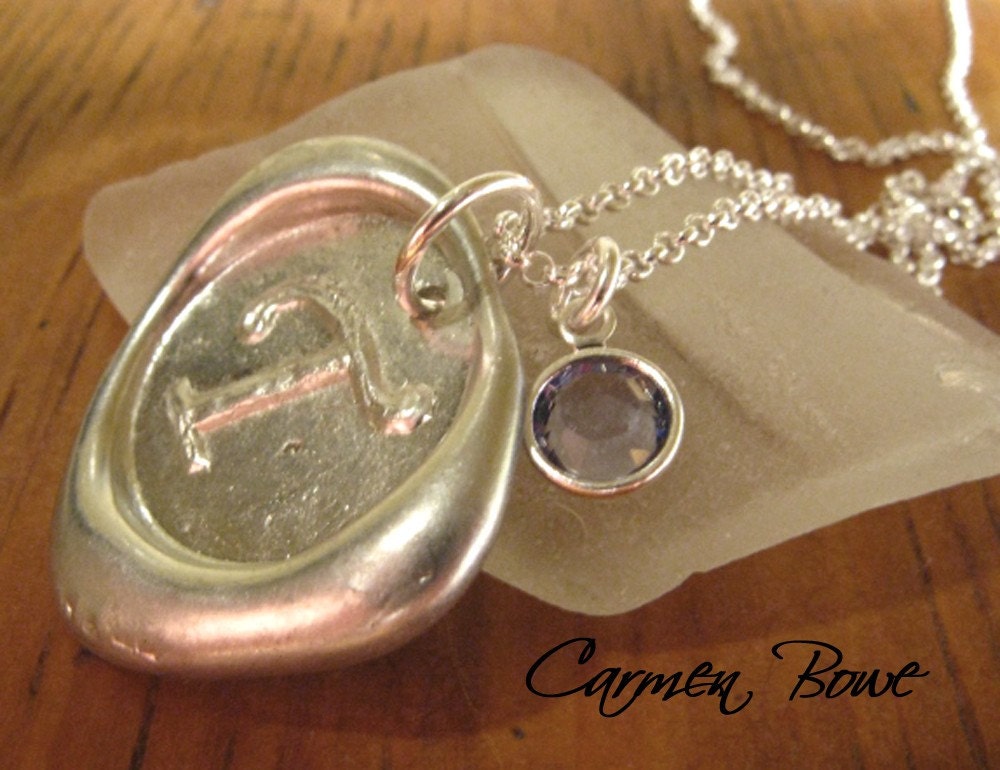 Custom Initially Yours-Crystal Necklace by Carmen Bowe