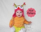 Little Owlet -- Owl Hat Crochet Pattern --  Sell what you make -- Sizes Newborn to Adult  INSTANT DOWNLOAD