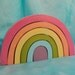 Kids Wooden Toy, Pastel Rainbow Stacker / Waldorf Toys
