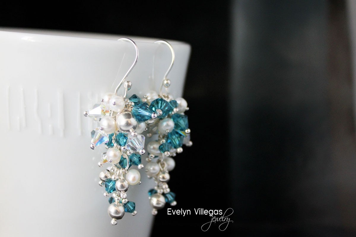 Indicolite Cascade Earrings