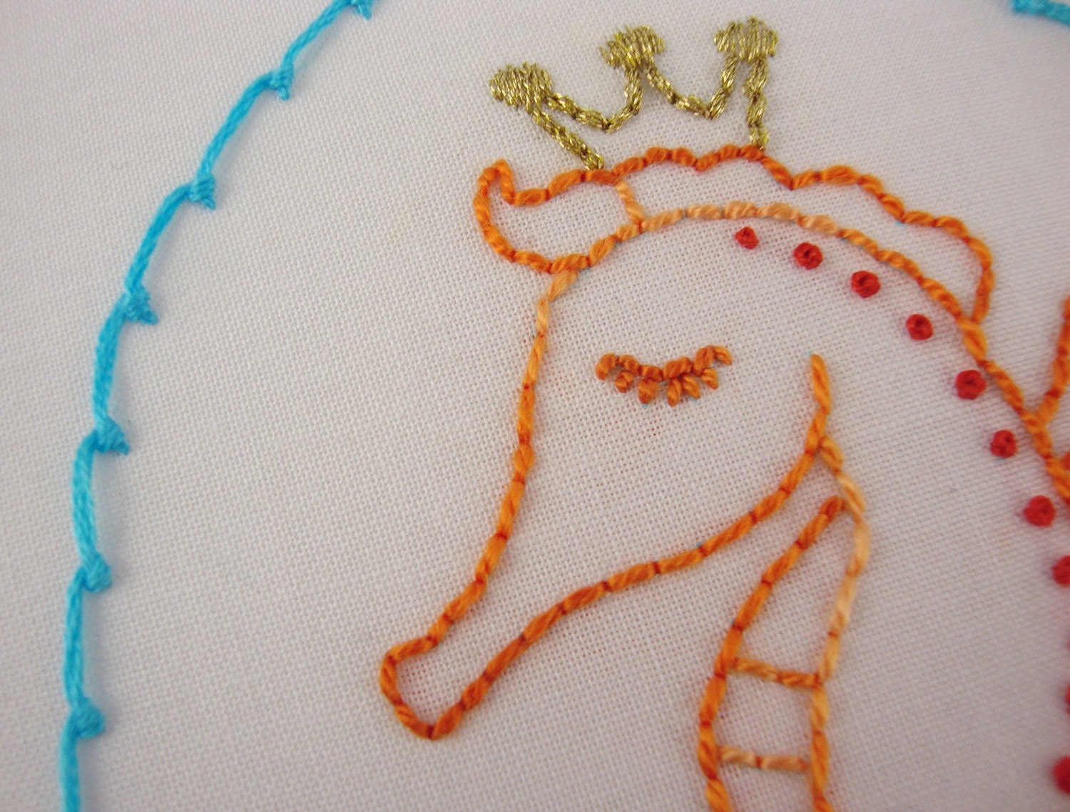 Seashells and Seahorses Hand Embroidery Pattern Packet