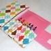 Crayon Wallet Children's Coloring Portfolio in Summer Argyle - Hip Trendy Toddler Travel