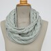 braided LOOP in light mint infinity scarf
