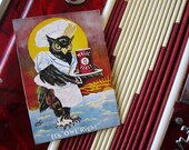 Vintage Owl Ad magnet