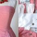vintage 1950's dress ...fabulous SUZY PERETTE red & white nautical striped novelty panels over full white skirt convertible halter dress