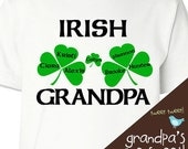 Personalized Irish grandpa Tshirt