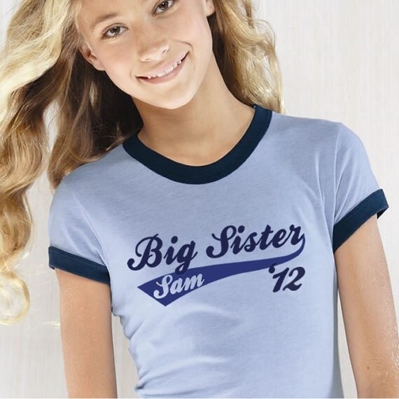 Big Sister shirt- Team Youth Ringer T-shirt perfect pregnancy announcement