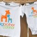 Big brother shirt, little brother shirt - matching big brother / little brother set - FUNKY GIRAFFE