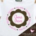 Big sister shirt - pink brown circle flower - great pregnancy announcement shirt too