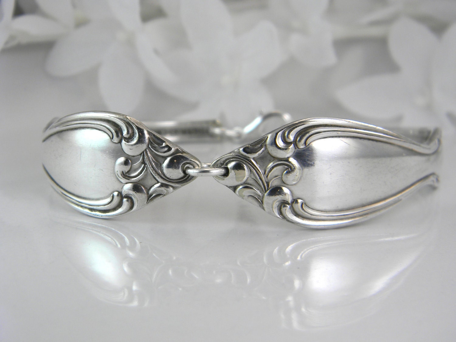 Spoon Bracelet, Spoon Jewelry, Silverware Jewelry, Silverware Bracelet, Silver Bracelet, Vintage Wedding - 1949 OLD SOUTH