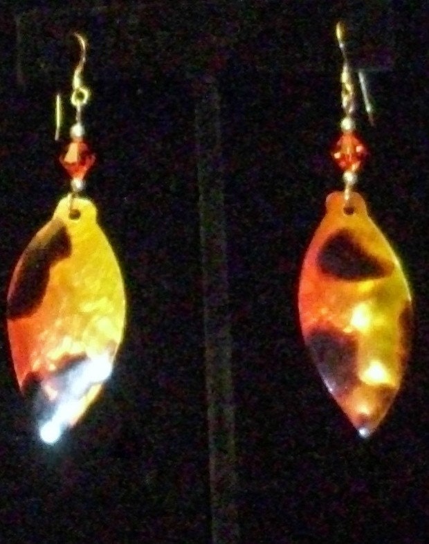 Tiger Print Shell Earrings