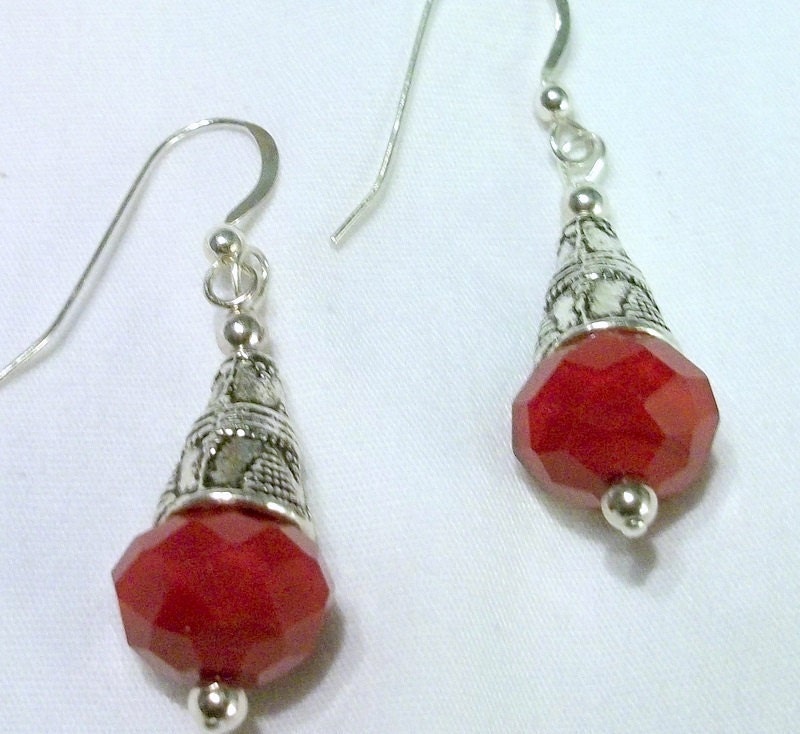 Red Crystal Earrings