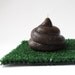 Cute POO Candle with Portable Turf - chocolate scented