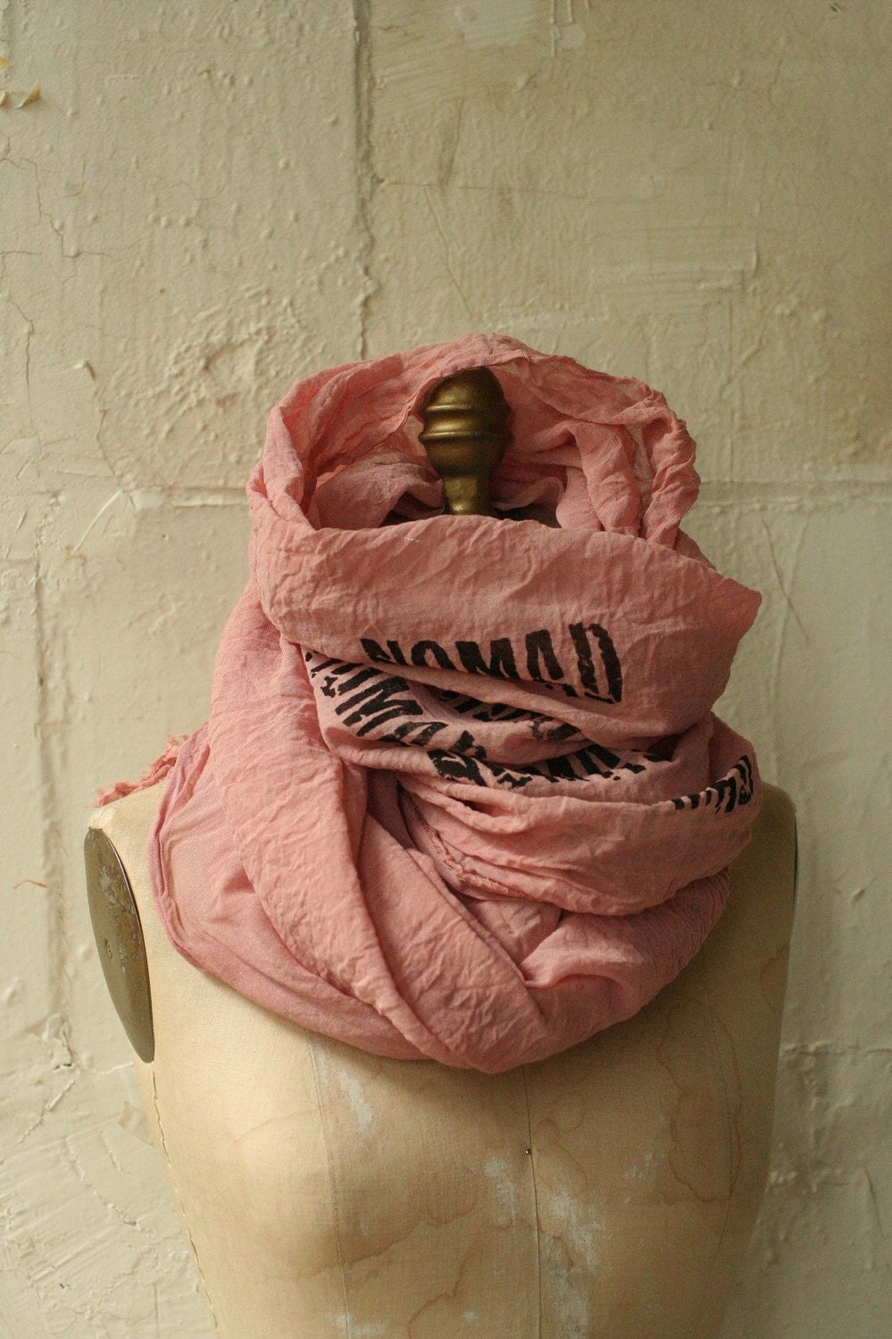 the Dirty Pink Nomad Scarf / Text Scarf  / Women's Scarves / Women's Accessories
