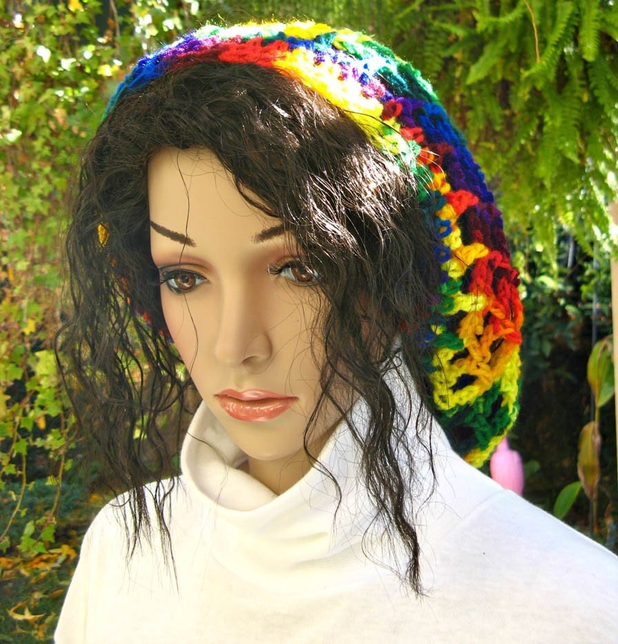 Rasta Hat - Bright Multi-Color (Long) - Made to Order