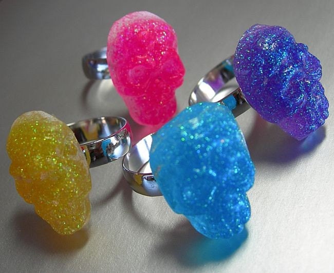 Resin SkullRing CUSTOM COLOR