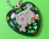 Resin Skull Pendant  Glam Skully