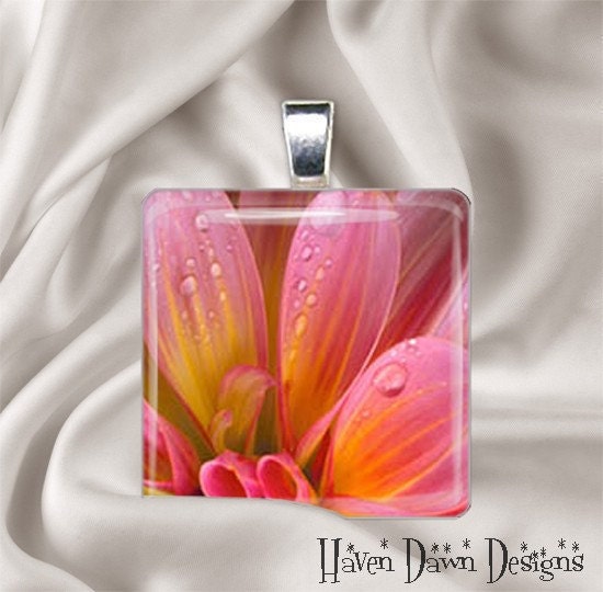 Elegance in Bloom Glass Pendant