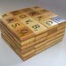 Scrabble coasters, set of six