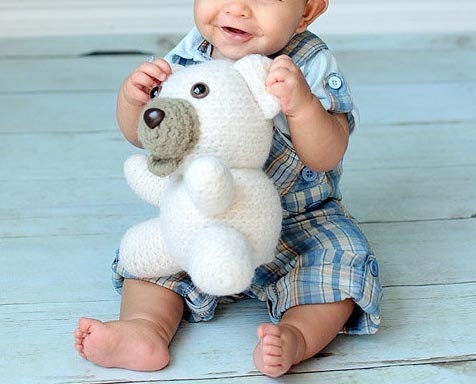 Crochet PATTERN: Plush Teddy Bear -pdf-