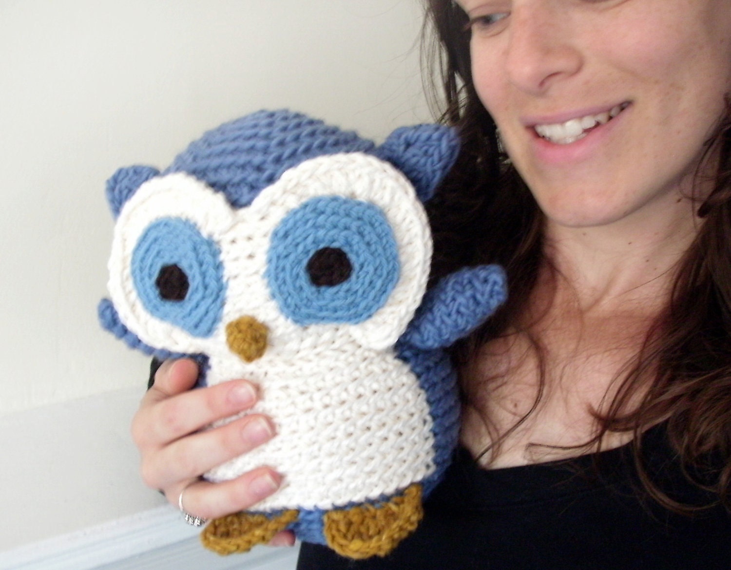 Crochet Owl: Custom Stuffed Owl OOAK