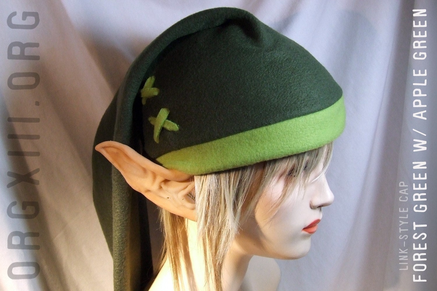 Legend of Zelda - Link cosplay cap in Kokiri green ( forest/apple ) - hats by orgXIIIorg