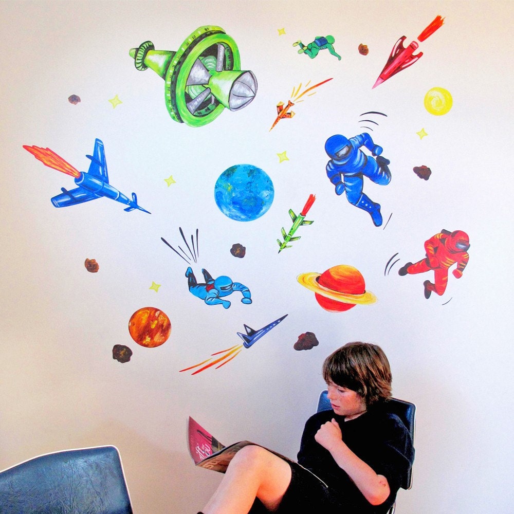 Space Odyssey 1968 -Wall stickers fabric reusable decals