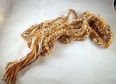 SALE Golden Yellow and Cream Scarf
