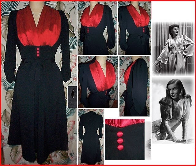 Custom Fit Ssssmoldering, Sexy 1940s Shapely and Feminine Jazz Dress...