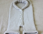 Instant download - Crochet PATTERN (pdf file) - Knit-look Baby Bunting