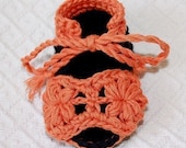 Instant download - Baby Booties Crochet PATTERN (pdf file) - Flower Baby Sandals
