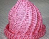 Crochet PATTERN (pdf file) - Baby Swirl Hat (knit look)