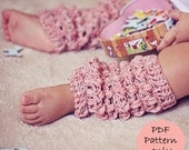 Instant download - Crochet PATTERN (pdf file) - Cashwool Leg Warmers (sizes baby to adult)