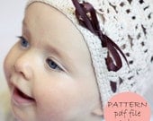 Instant download - Crochet PATTERN (pdf file) - Shell Motif Hat (baby to adult)