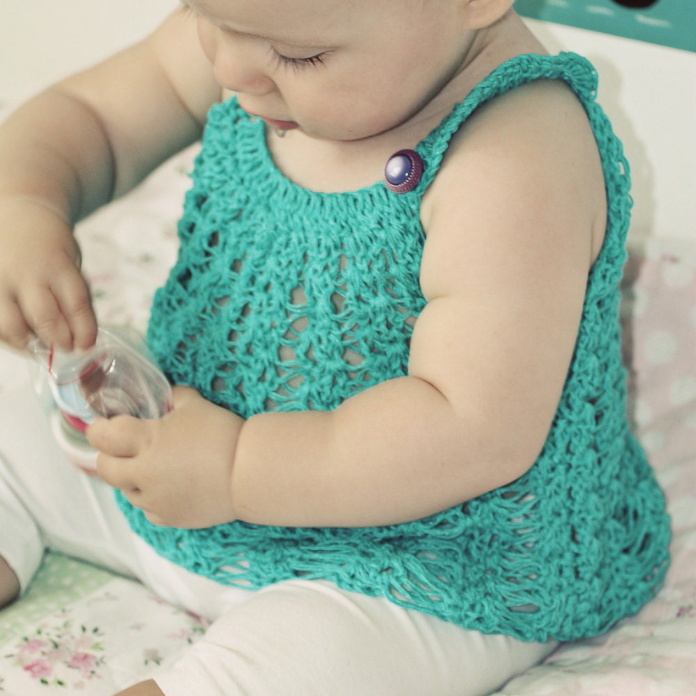 Instant download - Crochet PATTERN (pdf file) - Halter Top (for baby and toddler)