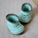 Instant download - Baby Booties Crochet PATTERN (pdf file) - Knit-look Baby Boots