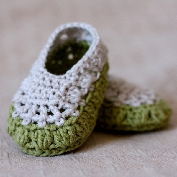 Instant download - Crochet PATTERN Baby Booties (pdf file) - Sorrento Slippers