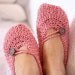 Instant download - Crochet PATTERN (pdf file) - Pretty in Pink Ladies Slippers
