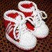 Instant download - Crochet PATTERN for baby booties (pdf file) - Baby Sneakers (tennis shoes)