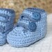 Instant download - baby Booties Crochet PATTERN (pdf file) - Baby Strap Shoes