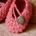 Instant download - Crochet PATTERN (pdf file) - Pretty in Pink Baby Booties