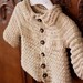 Instant download - Crochet PATTERN  (pdf file) - Nina's Baby Cardigan
