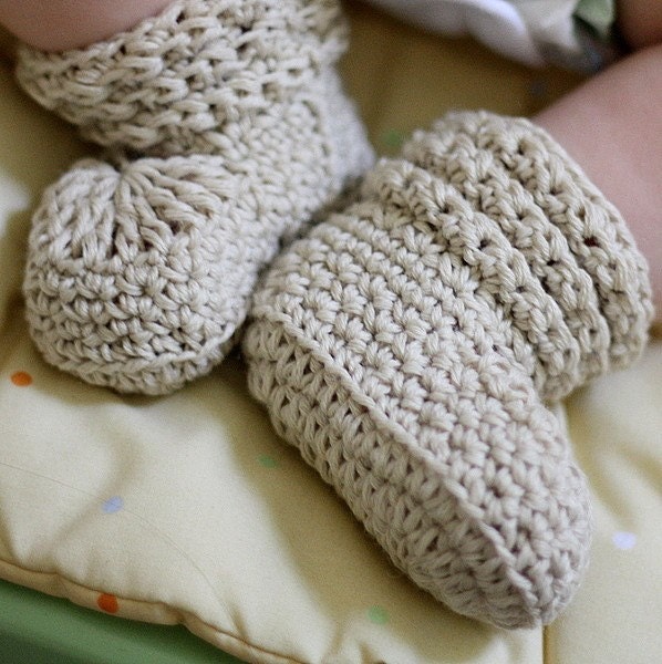 Instant download - Crochet PATTERN baby booties (pdf file) - Nina's Baby Boots