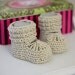 Instant download - Crochet PATTERN baby booties (pdf file) - Nina's Baby Boots