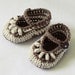 Instant download - Crochet PATTERN (pdf file) - Chocolate Baby Booties