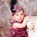 Pink Baby Mini Top Hat - Baby Flower Hat/Headband Fascinator - Zebra Mini Top Hat - Toddler/Girl Feather Top Hat for Pageant, Photo Prop