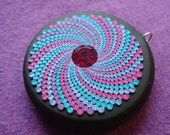 orchid swirl pendant